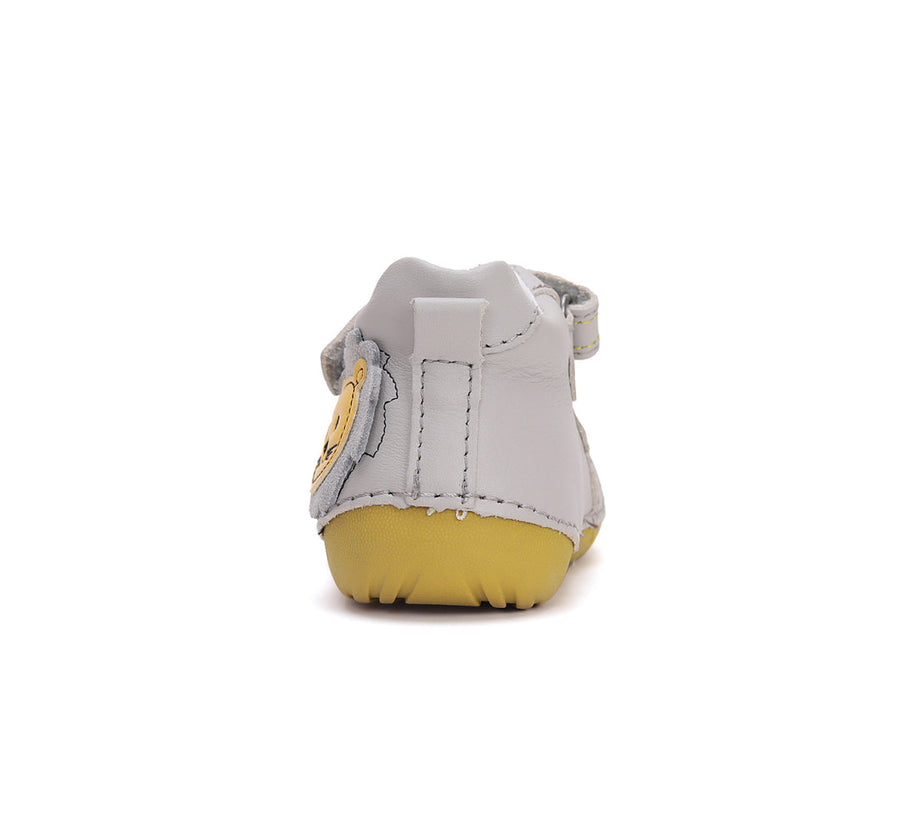 D.D. Step Boys Barefoot Shoes/ Dark Grey/Yellow( S015-51897A)