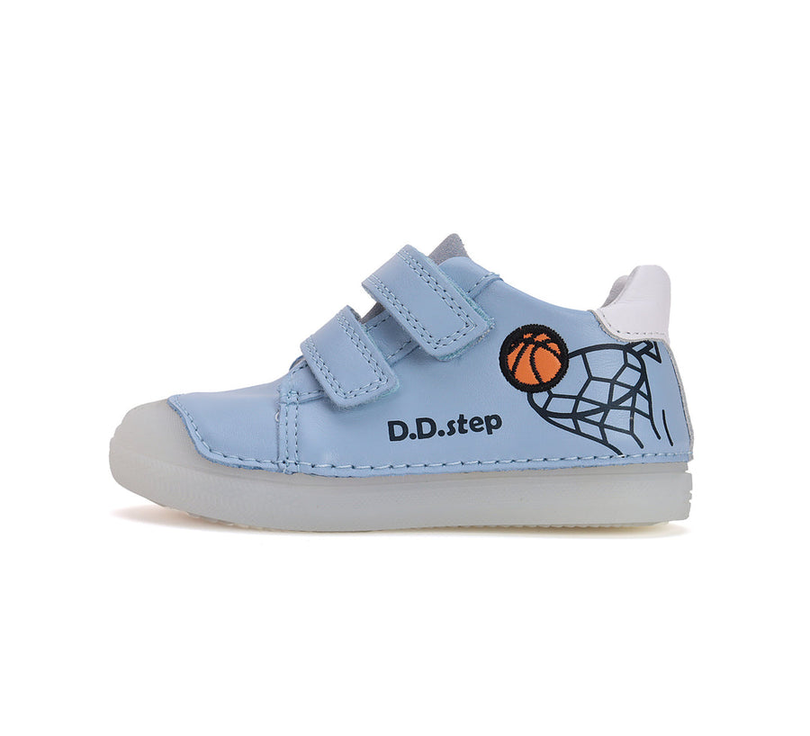 D.D.step boys leather shoes / Sky Blue S049-51676AM