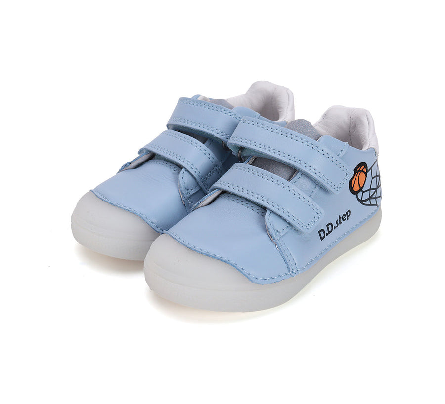 D.D.step boys leather shoes / Sky Blue S049-51676AM