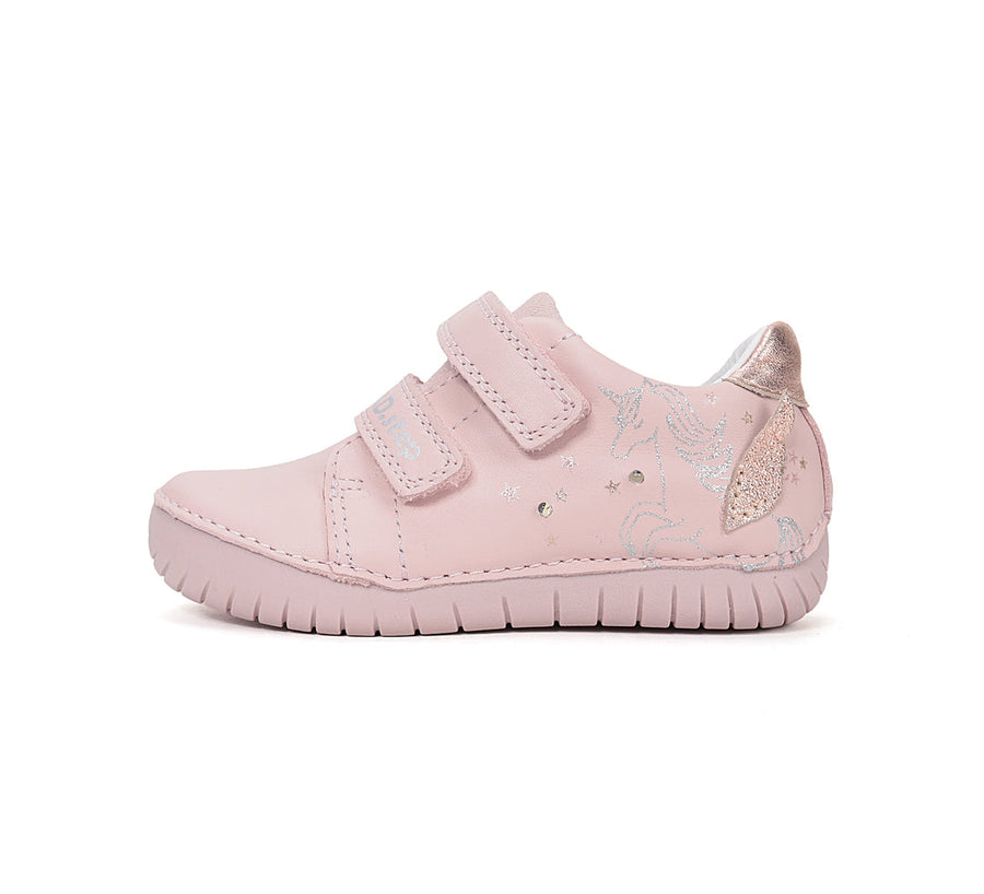 D.D.Step Girl Barefoot Unicorn Shoes in Pink colour with Led Light(S050-61970A)