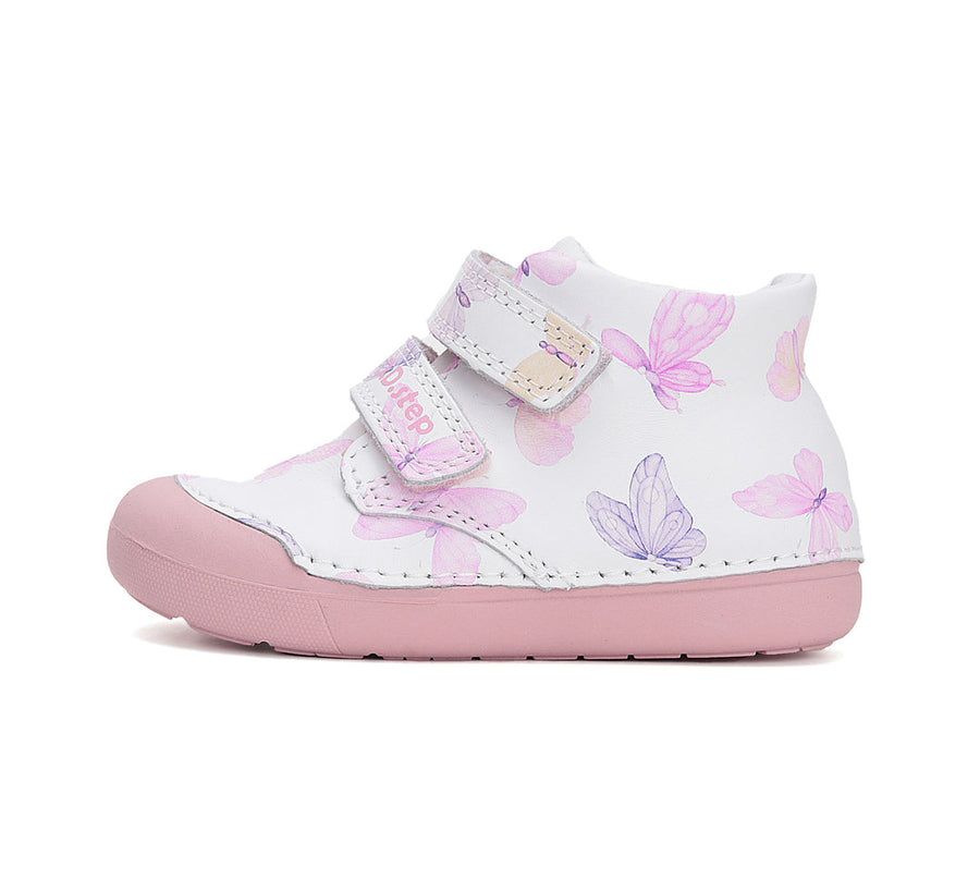 D.D Steps Barefoot girl leather shoes White/Pink (S066-51151)
