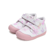 D.D Steps Barefoot girl leather shoes White/Pink (S066-51151)