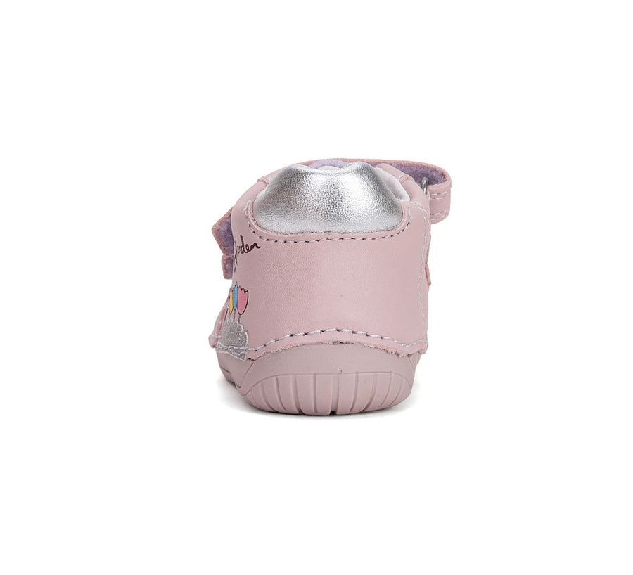 D.D Steps Barefoot girl leather Pink shoes (S070-51253A)