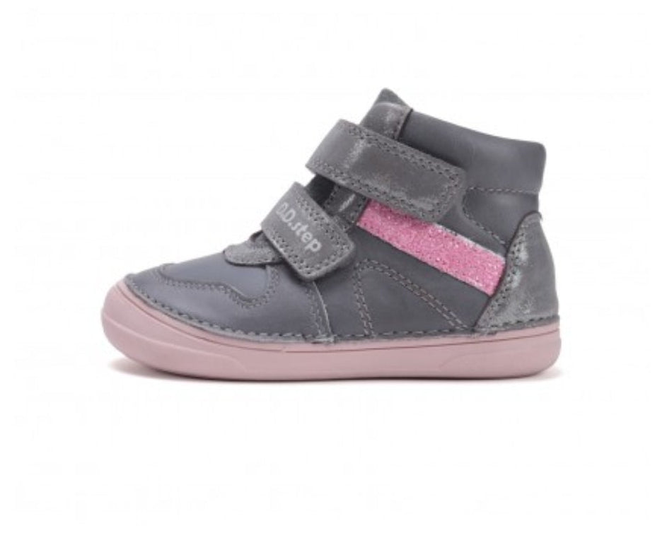 Girl ankle boots shoes Grey orthopaedic (A078-52162EM)