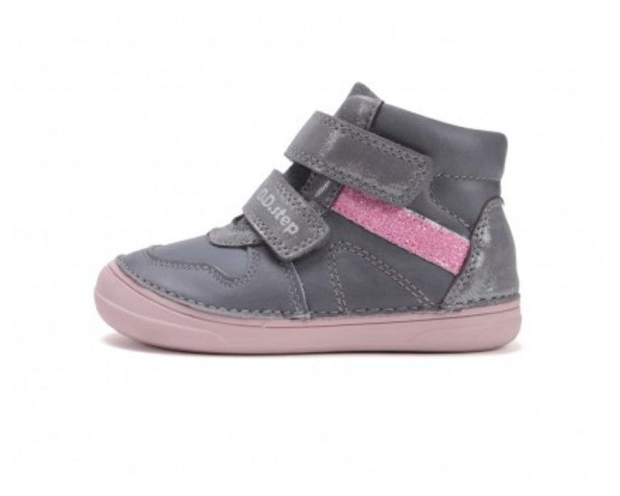 Girl ankle boots shoes Grey orthopaedic (A078-52162EM)