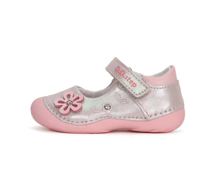 D.D.step girls leather ballerinas /Silver H015-41298_3239.jpg