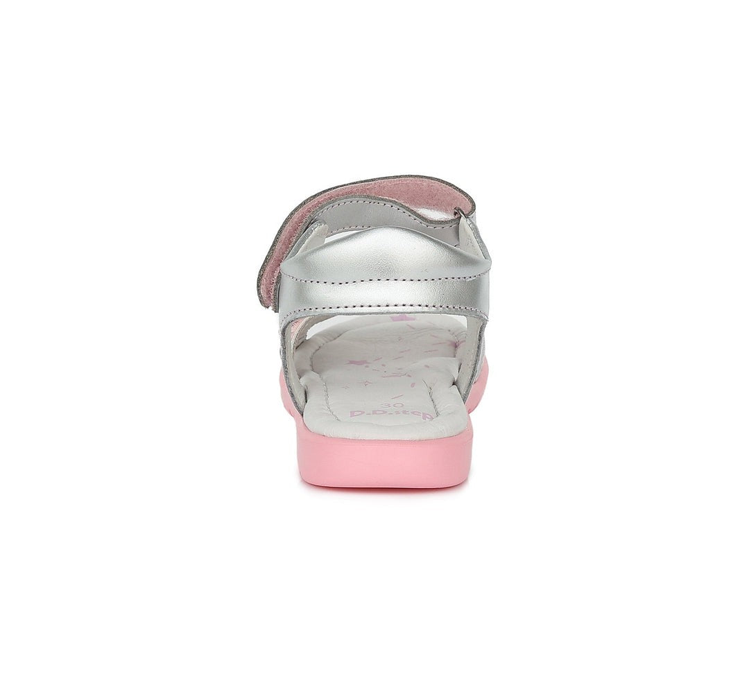 D.D.step girls leather sandals /Silver, star detail AC055-394L_19.jpg