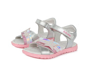 D.D.step girls leather sandals /Silver, star detail AC055-394L_21.jpg