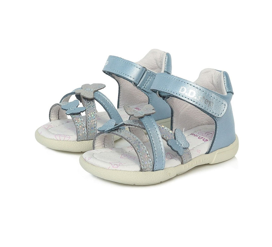 D.D.step girls leather sandals /Sky Blue, butterfly details AC048-30AM_27.jpg