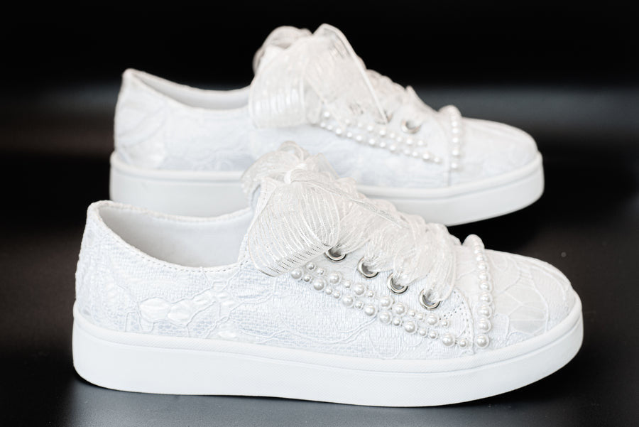 Sweeties By Sweetie Pie /Girls White Communion Sneaker Shoes /TIANA_3093.jpg