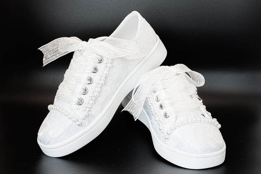 Sweeties By Sweetie Pie /Girls White Communion Sneaker Shoes /TIANA_3094.jpg