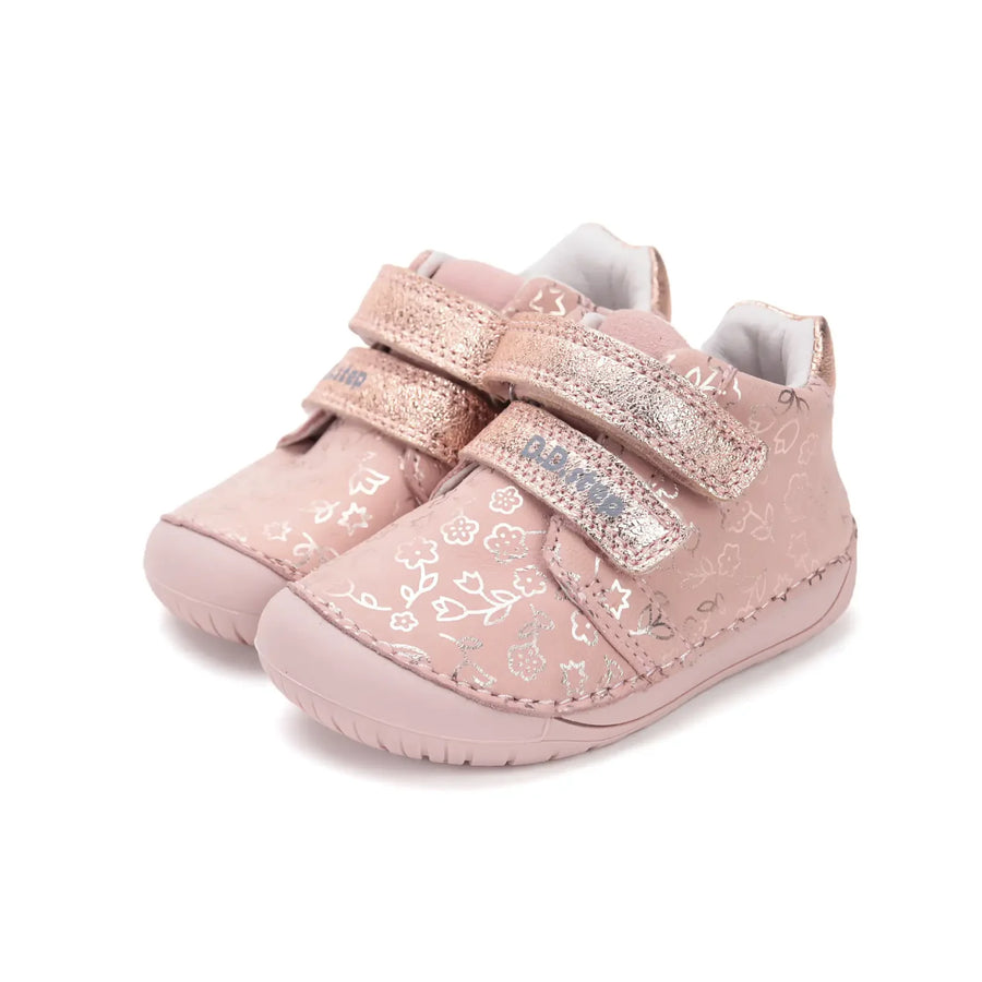 Barefoot Leather Ankle Boots Baby Pink (S070-52724)