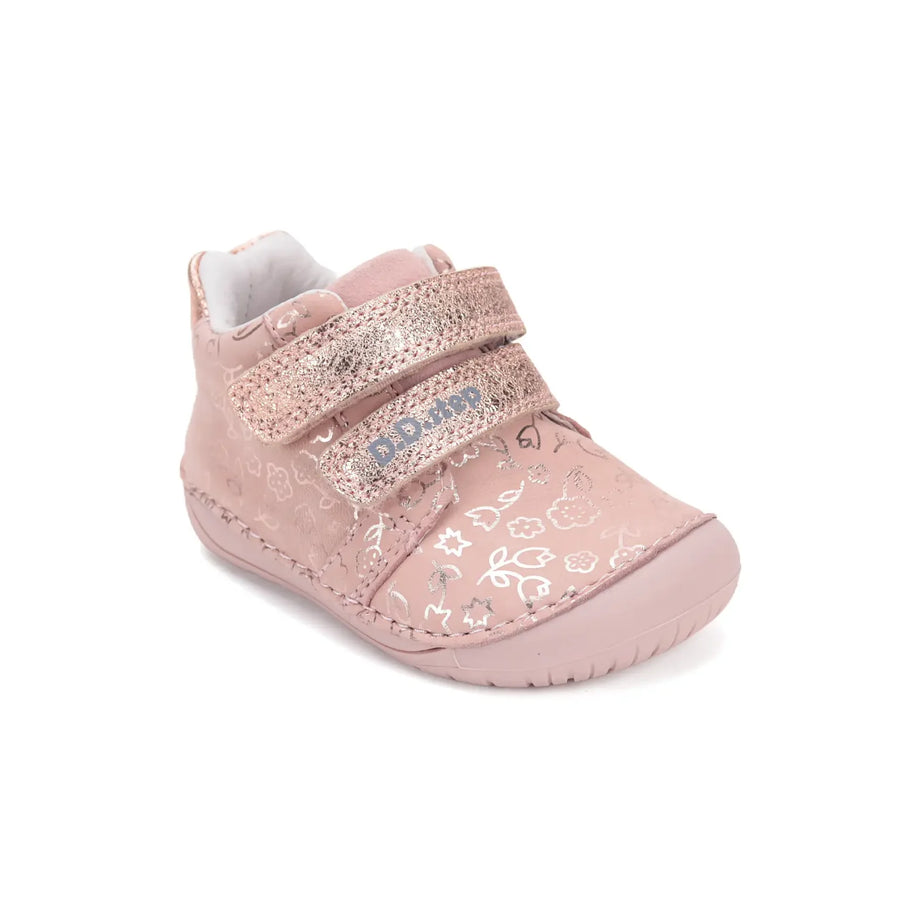 Barefoot Leather Ankle Boots Baby Pink (S070-52724)