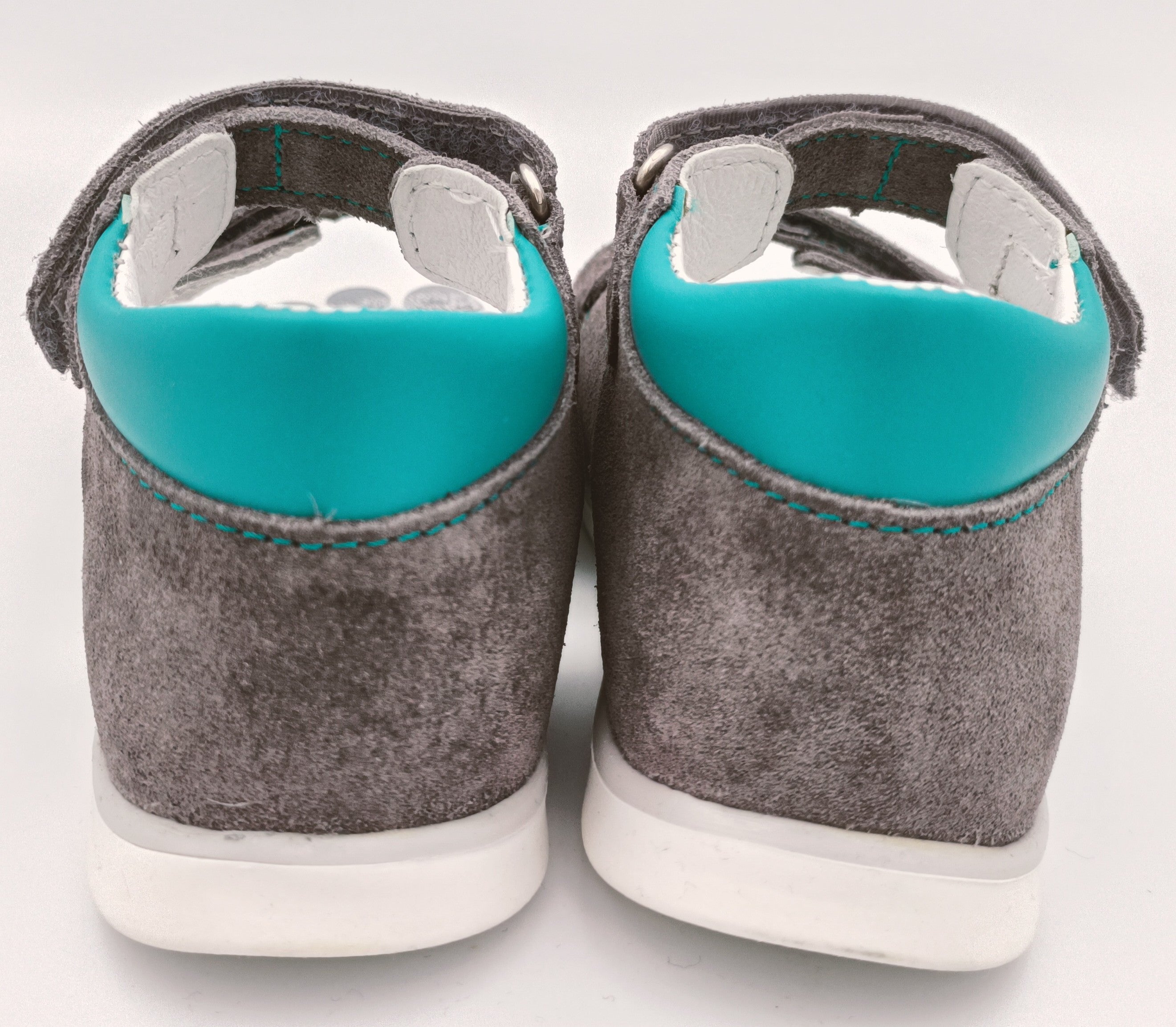 RenBut Boys leather sandals in Grey/Turquoise_3816.jpg