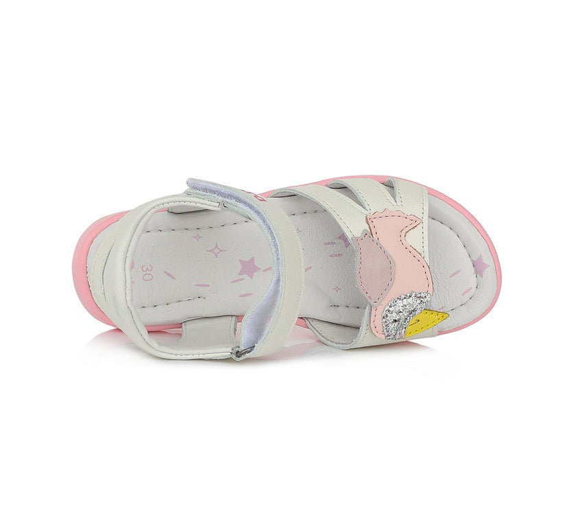 D.D.step girls leather sandals /White AC055-145M_46.jpg