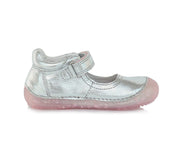 D.D.step girls barefoot leather ballerinas /White H063-399M_406.jpg