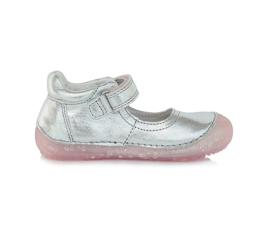 D.D.step girls barefoot leather ballerinas /White H063-399M_406.jpg