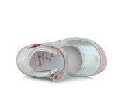 D.D.step girls barefoot leather ballerinas /White H063-399M_407.jpg
