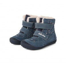 D.D.step girls barefoot boots/ warm lining/ leather/ Autumn- Winter/ W063-333AM Royal Blue