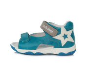 Boys' Leather Sandals-Sea Green D.Dstep
(AC64-537AM)