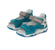 Boys' Leather Sandals-Sea Green D.Dstep
(AC64-537AM)