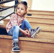 Memo girls Toddlers + Junior leather boots /diagnostic sole /colour Grey-pink, ALEX 1JD_2809.jpg