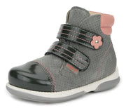 Memo girls Toddlers + Junior leather boots /diagnostic sole /colour Grey-pink, ALEX 1JD_2810.jpg