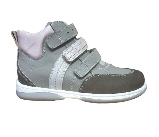 MEMO girls leather boots /diagnostic sole /colour Grey - pink, POLO 3JD_1855.jpg
