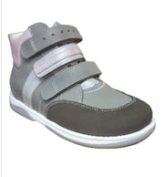 MEMO girls leather boots /diagnostic sole /colour Grey - pink, POLO 3JD_1857.jpg