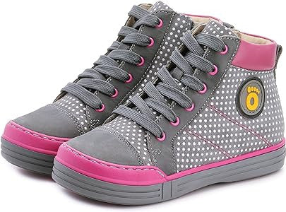 Memo girls leather /fully laced sneakers /diagnostic sole /colour Grey - pink, PORTLAND 1JD_3318.jpg