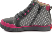 Memo girls leather /fully laced sneakers /diagnostic sole /colour Grey - pink, PORTLAND 1JD_3321.jpg