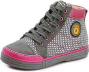 Memo girls leather /fully laced sneakers /diagnostic sole /colour Grey - pink, PORTLAND 1JD_3323.jpg