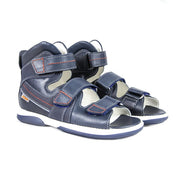 Memo boys leather sandals /diagnostic sole /colour Navy - blue, HERMES 3DA_3435.jpg