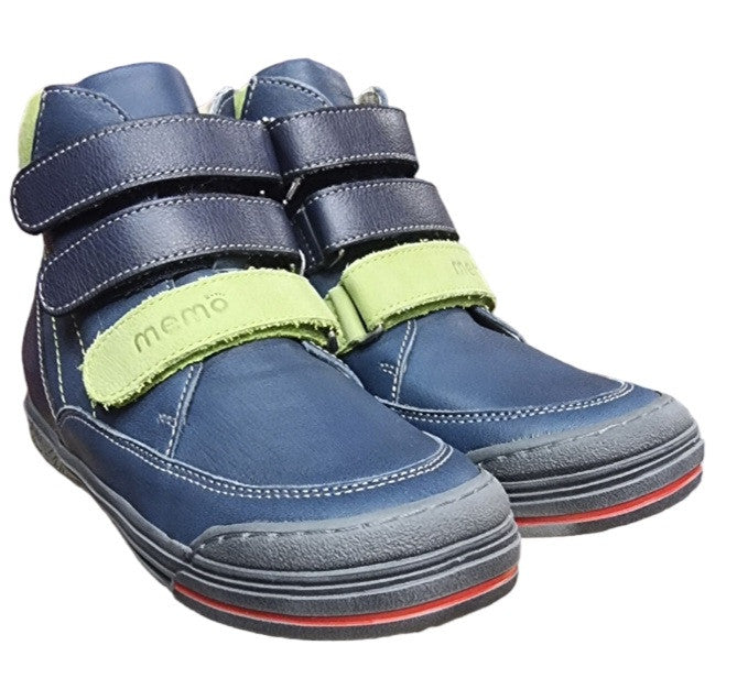 MEMO boys leather boots /diagnostic sole /colour Navy blue - green, CHICAGO 3CH_2317.jpg