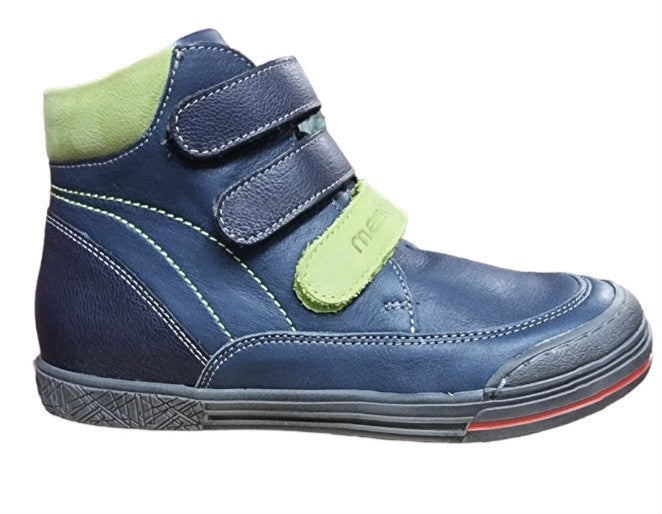 MEMO boys leather boots /diagnostic sole /colour Navy blue - green, CHICAGO 3CH_2319.jpg