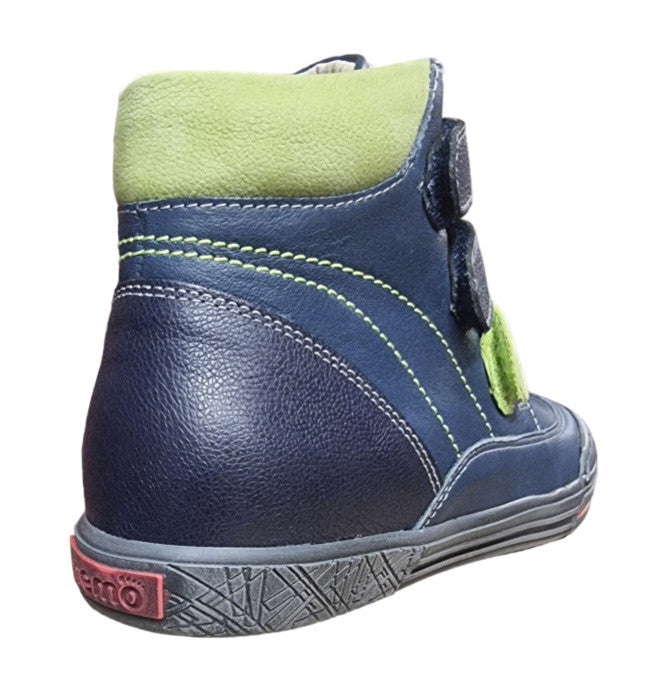 MEMO boys leather boots /diagnostic sole /colour Navy blue - green, CHICAGO 3CH_2320.jpg