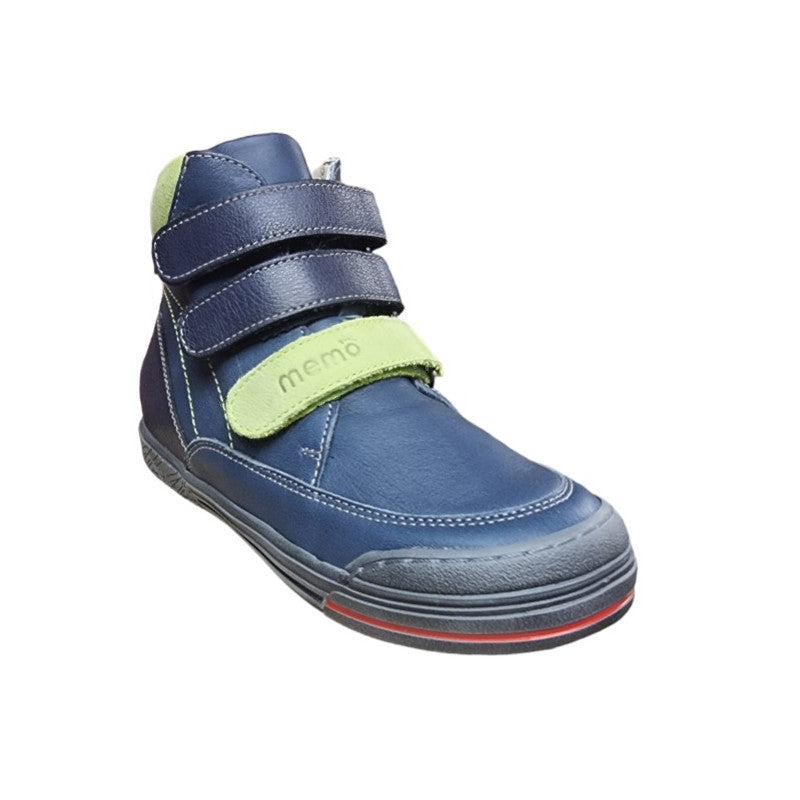 MEMO boys leather boots /diagnostic sole /colour Navy blue - green, CHICAGO 3CH_2544.jpg
