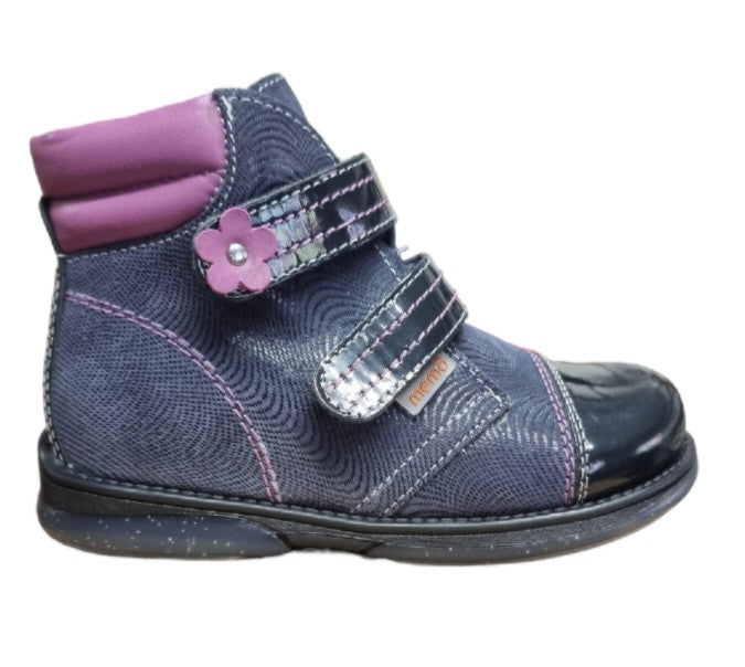 MEMO girls boots /diagnostic sole /colour Navy blue - violet, ALEX 1DA_1852.jpg
