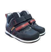 MEMO boys Toddlers + Junior leather boots /diagnostic sole /colour Navy blue -red, POLO JUNIOR 3DA_1868.jpg