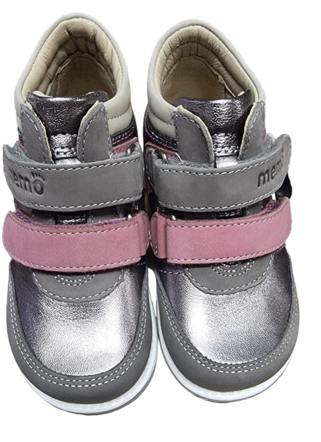 MEMO girls leather boots /diagnostic sole /colour Pink - grey, GABI 1JD_2289.jpg