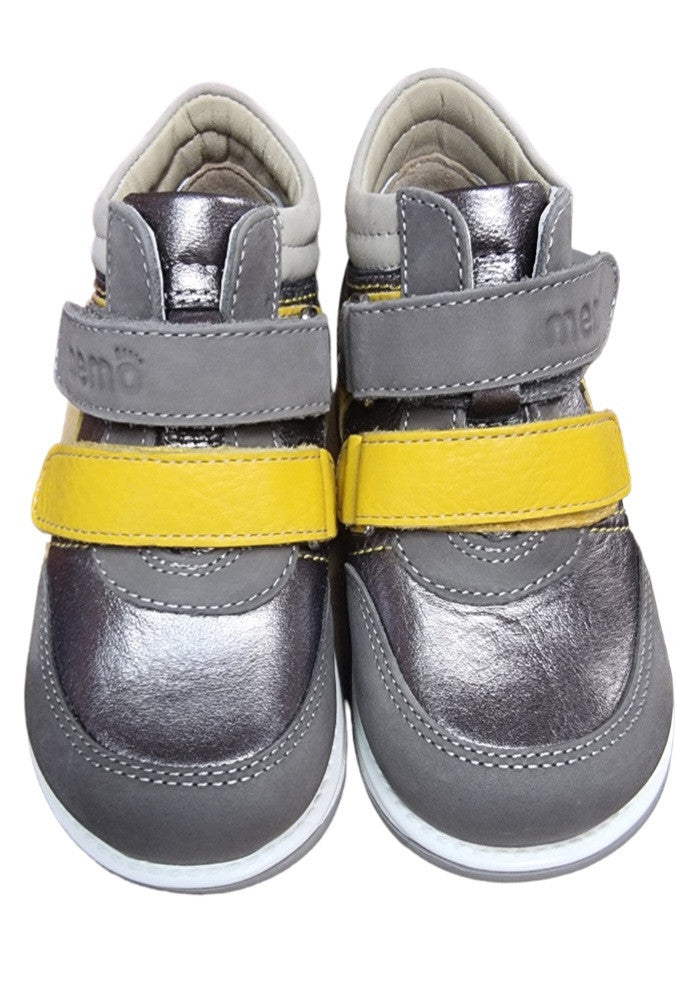 MEMO boys/girls leather boots /diagnostic sole /colour Yellow - grey, GABI 1MA_2296.jpg