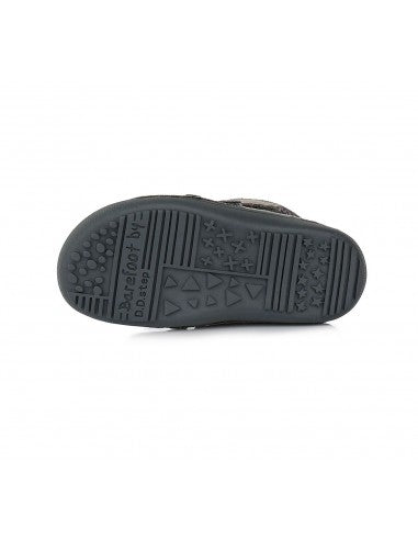 D.D.step girls barefoot boots/ warm lining/ leather/ Autumn- Winter/ W063-333M Dark Grey