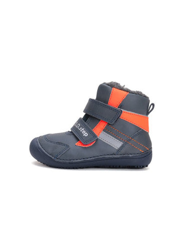 D.D.step boys barefoot boots/ warm lining/ leather/ Autumn- Winter/ W063-42254AL Royal Blue