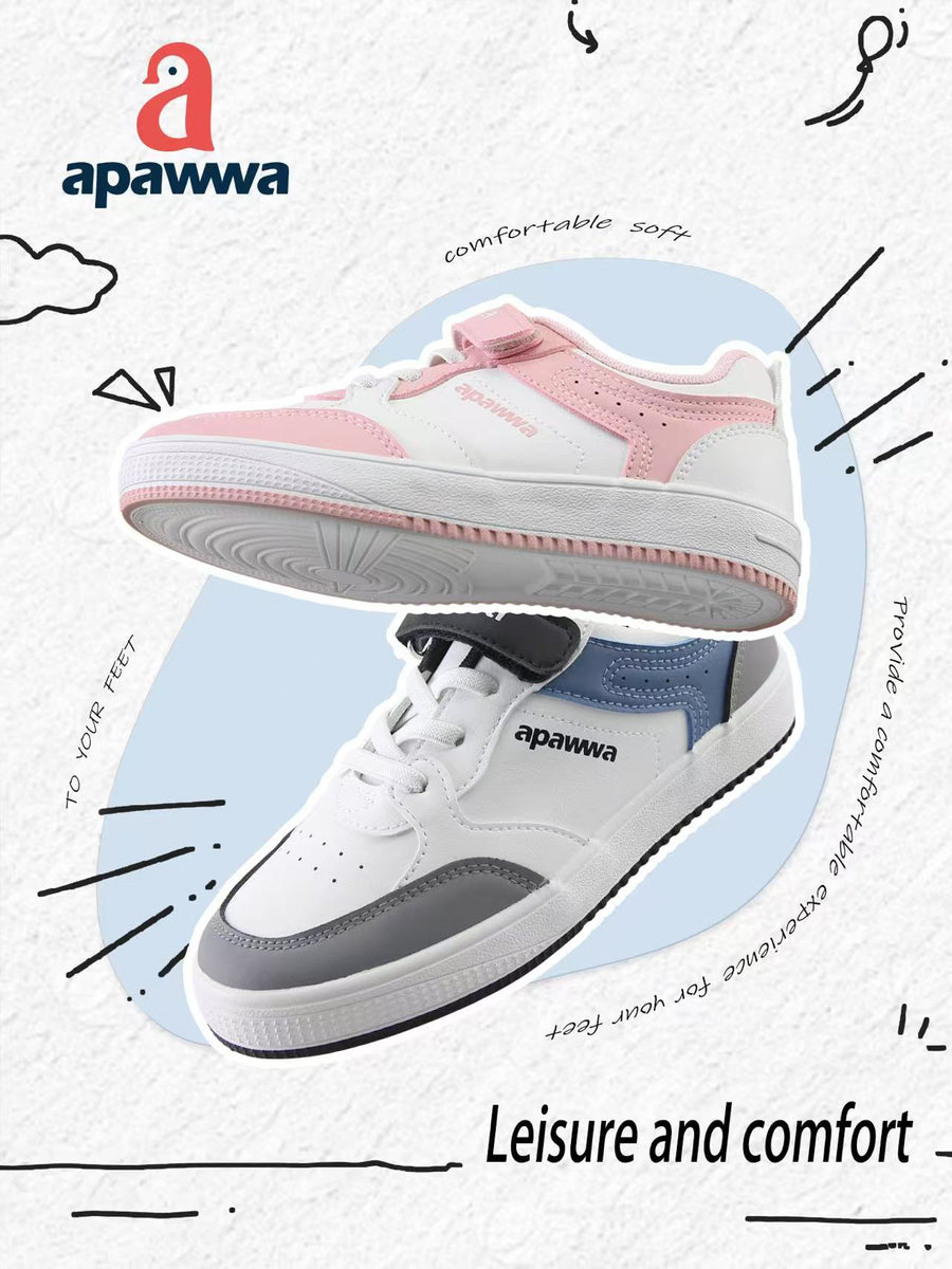 Apawwa Boys Sneakers White (ABC1313P)
