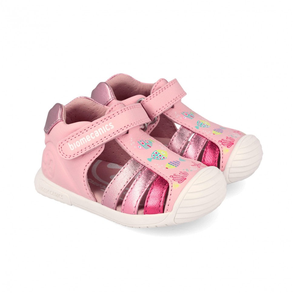 Biomecanics First Steps Girl's Sandal Sandalia Peces Rosa (262109-A032)
