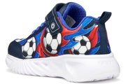 Geox J ASSISTER Football Sneakers with lights NAVY/ROYAL (J45DZB 02ACE C4226)