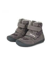 D.D.step girls barefoot boots/ warm lining/ leather/ Autumn- Winter/ W063-333M Dark Grey