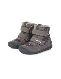 D.D.step girls barefoot boots/ warm lining/ leather/ Autumn- Winter/ W063-333M Dark Grey