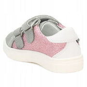 Bartek girls leather sneakers/ white/grey/pink 18327001_3389.jpg