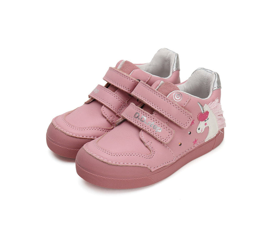 D.D.step girls leather/LED lights /unicorn shoes/ pink S068-42893AM_3971.jpg
